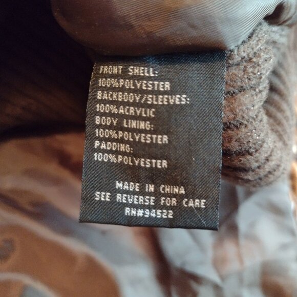 Say What Full Zip Tuni Length Brown Sweater - Picture 5 of 6